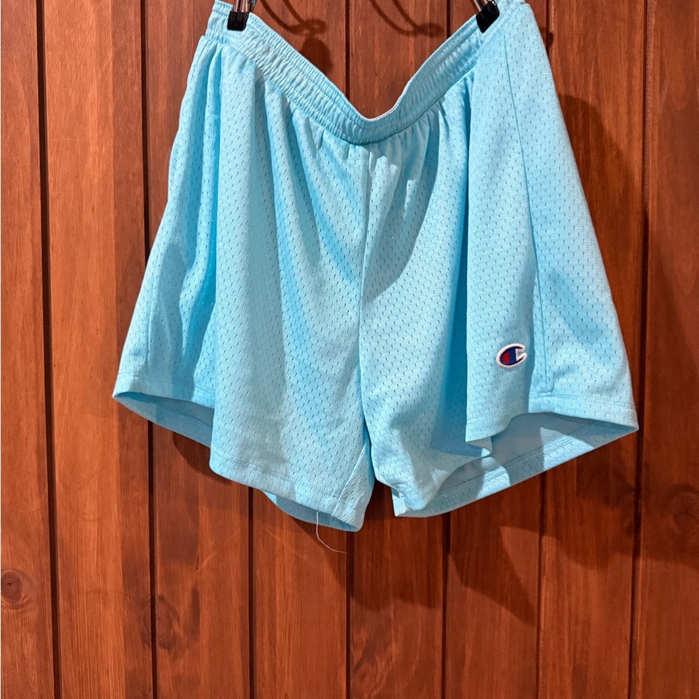 Champion Blue Athletic Shorts Lightweight Mesh